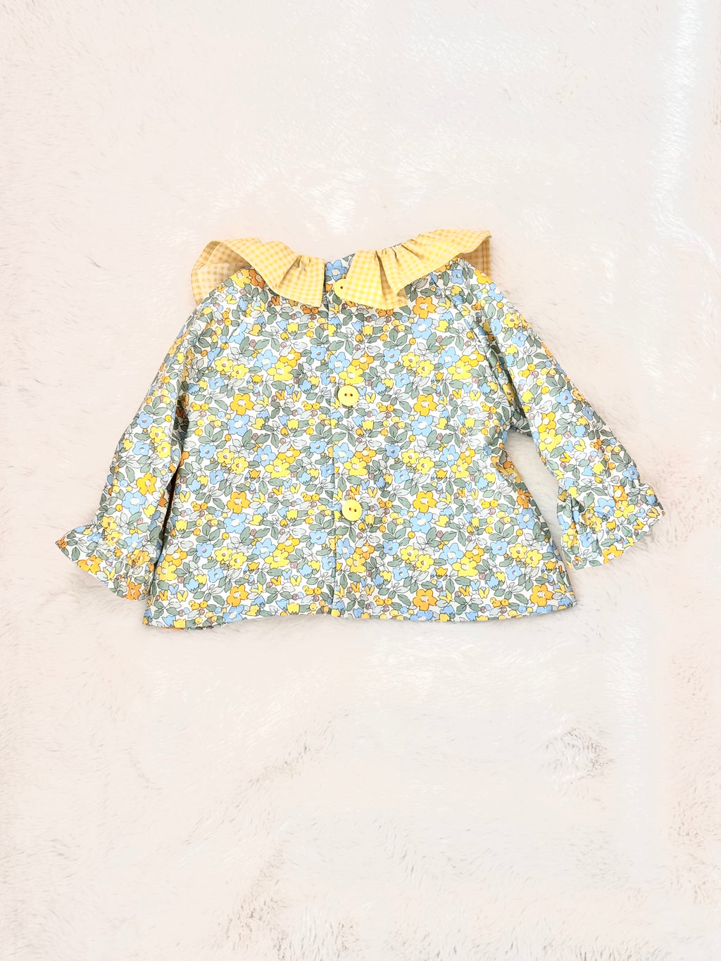 Blouse Louise fleurs et vichy