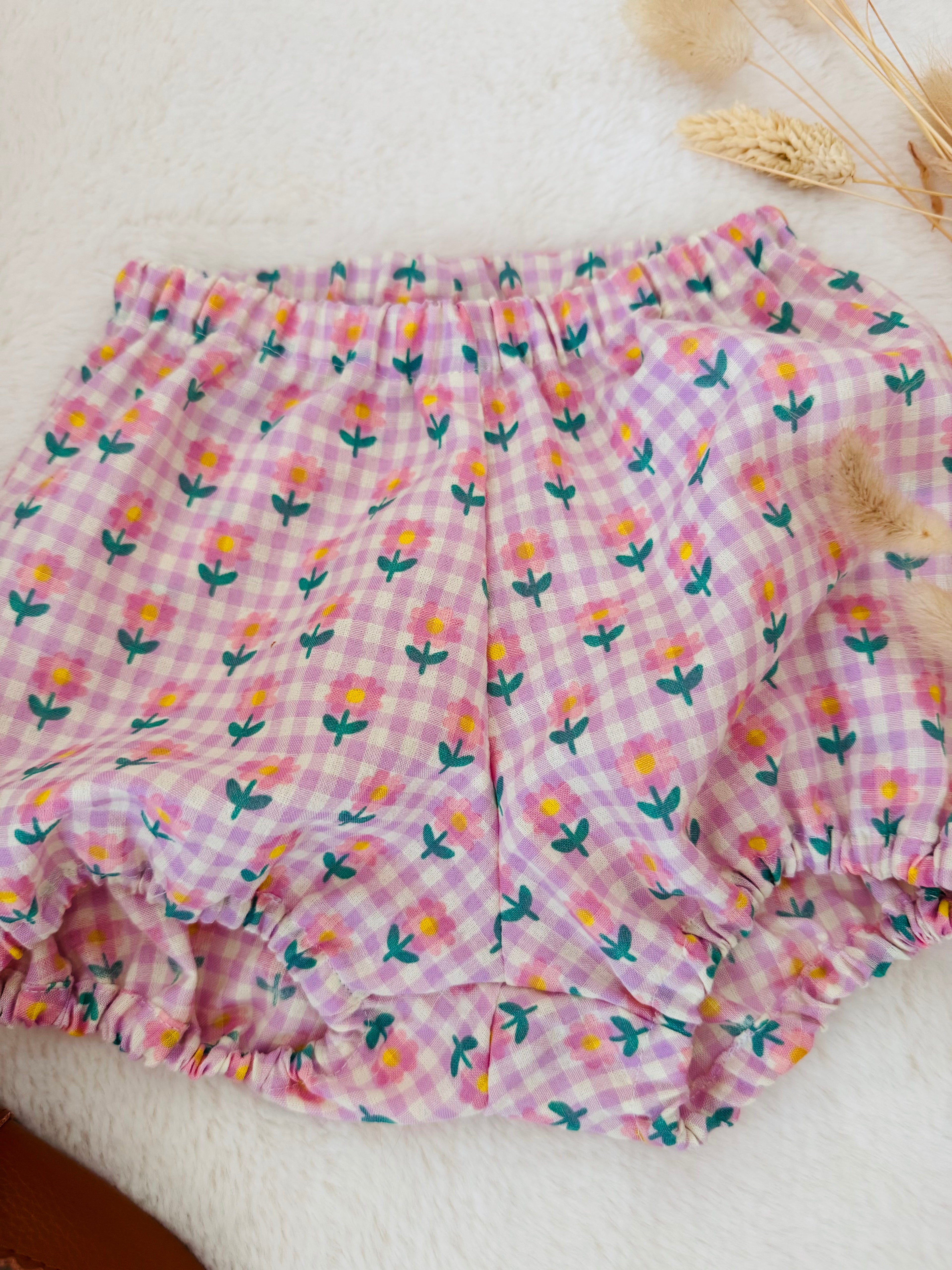 Bloomer Jules vichy fleurs