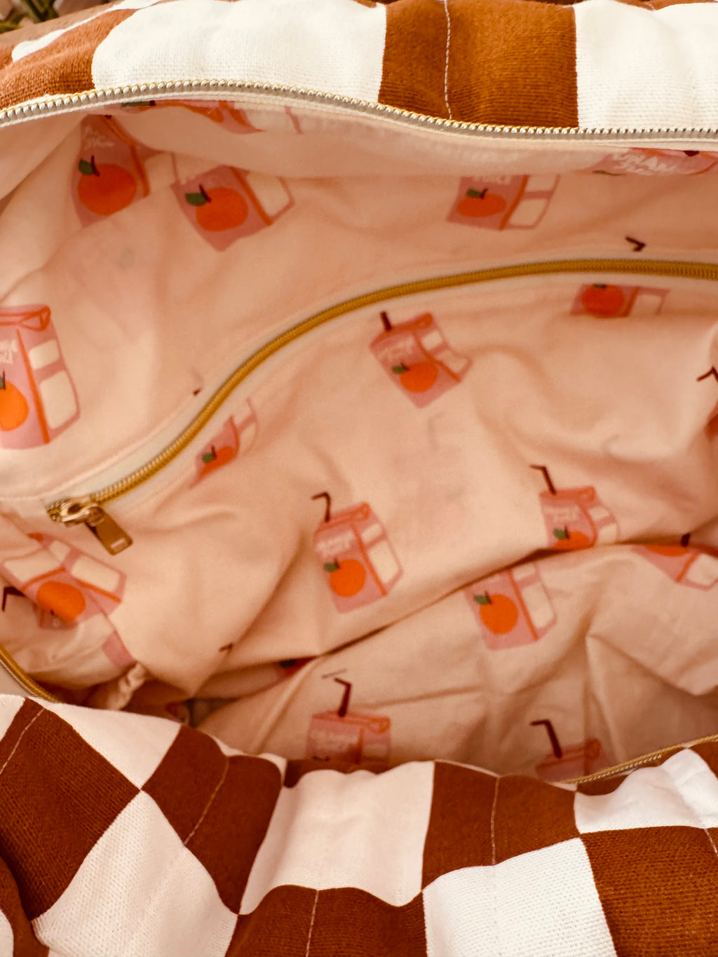 Sac week-end/ à langer Gaspard carreaux- Modèle UNIQUE