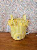 Sac poussette Léon rayé jaune
