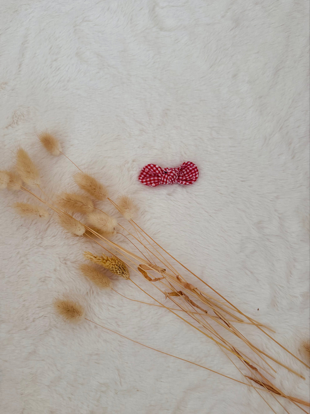 Pince à cheveux Chouquette Vichy coeurs