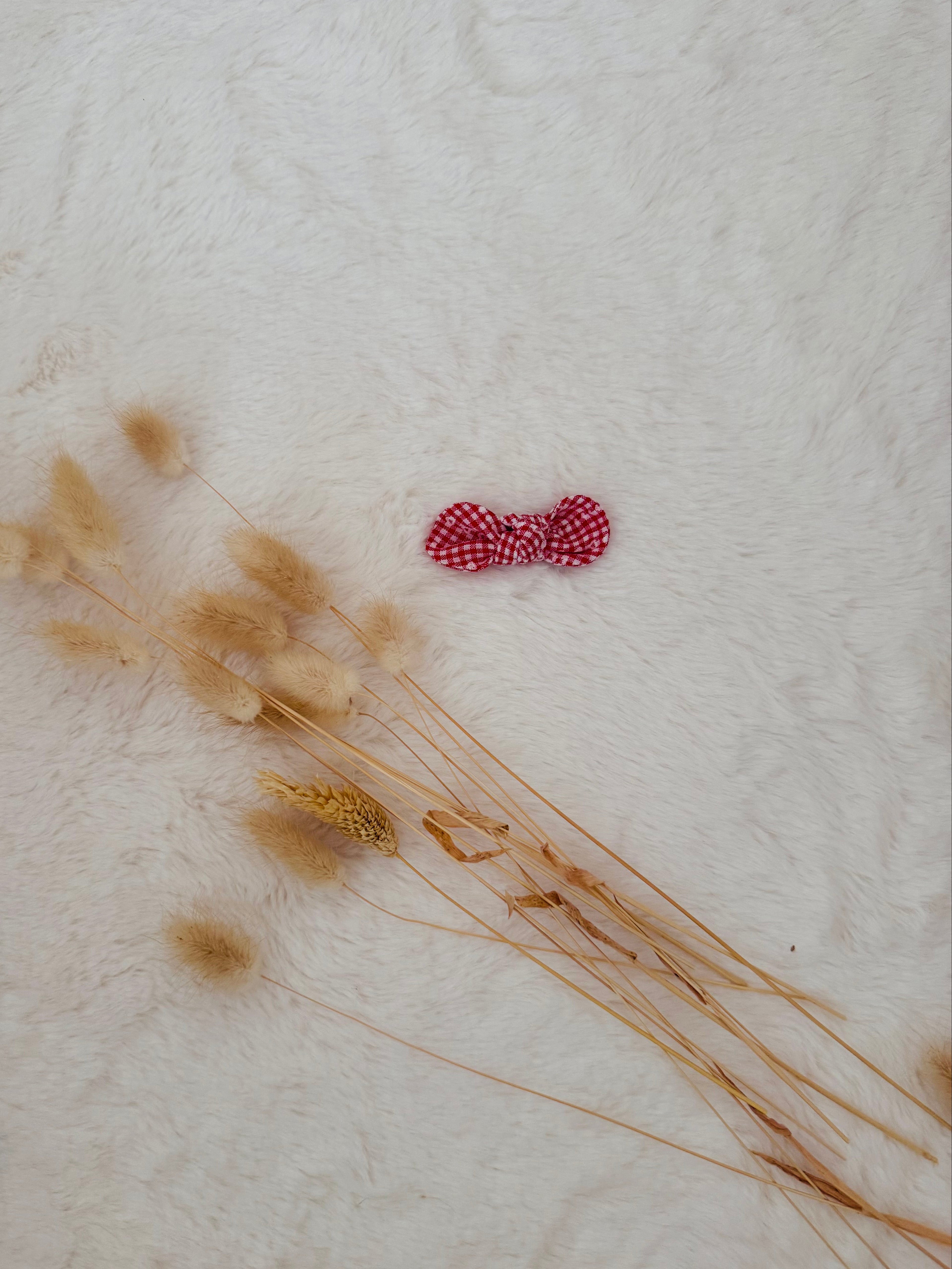 Pince à cheveux Chouquette Vichy coeurs